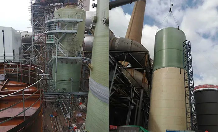 Installation of Thickening Tower at Shanghai Baoshan District Huaneng Power Plant